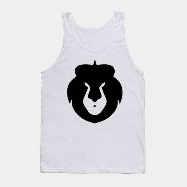 Black Lion Tank Top by youssda